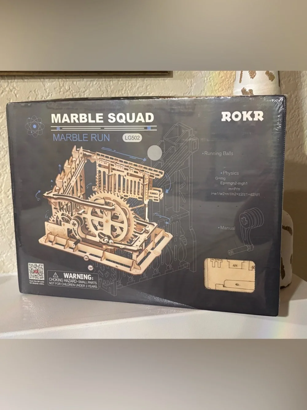ROKR Marble Squad Marble Run LG502 Wooden 3D Puzzle Kit STEM Model